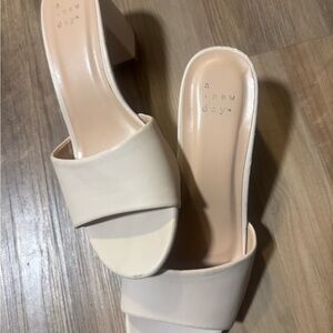 A New Day Women's Cream Mules